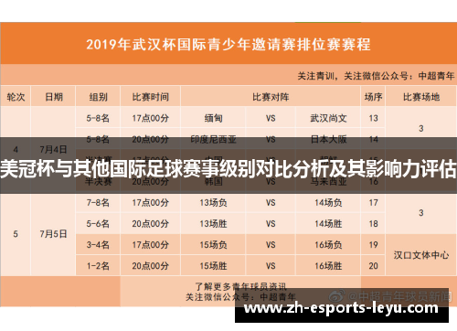 美冠杯与其他国际足球赛事级别对比分析及其影响力评估 美冠杯与其他国际足球赛事级别对比分析及其影响力评估
